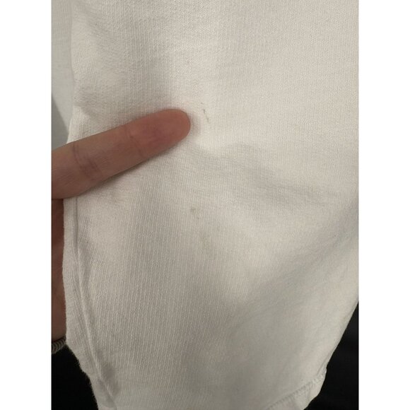 Jess & Jane Women's Open Front Cardigan 2X White Cotton Pockets USA Professional - Picture 8 of 10